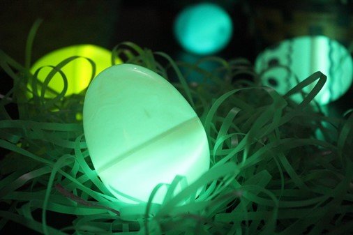 Glow in the dark easter egg hunt